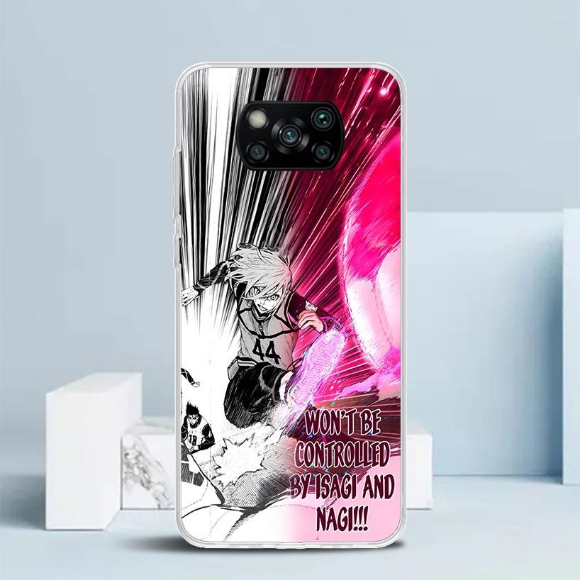 Blue Lock Football Anime Soft Cover for Xiaomi Poco F7 Ultra X7 X6 X5 Pro M7 Phone Case Redmi 15 15C 13 13C 12 12C 10 10C Print
