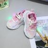 Girl Sports Shoe Spring New Kids Casual Shoe Girl LED Light Shoes Fashion Comfort Princess Shoes Soft Soled Anti Slip Mesh Shoes