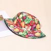 Printed Mushroom Vegetable Printed Bucket Hat Outdoor Sunshade Sunscreen Bucket Hat