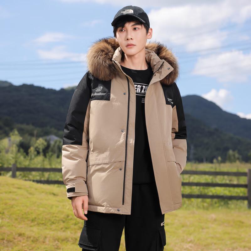 SNOWFLYING X40141198F Unisex 2024 Short Goose Down Puffer Jacket