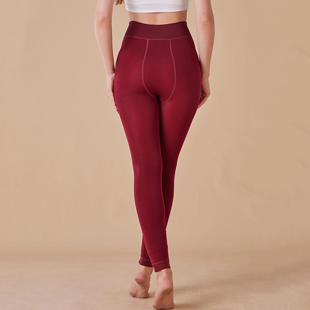 Dámské termální legíny s fleecovou podšívkou, Zimní teplé legíny s chodidly