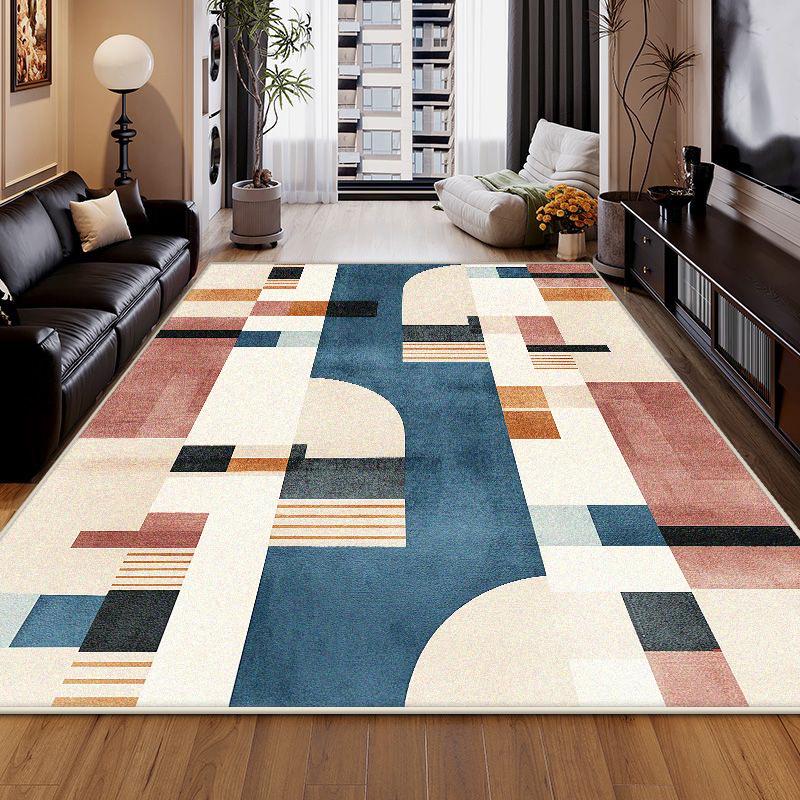 Leicht zu reinigender Retro-Teppich Wohnzimmerdekoration Lounge Garderobe Rutschfeste Bodenmatte Zuhause Schlafzimmer Eingangstürmatten Sofabereich Teppich
