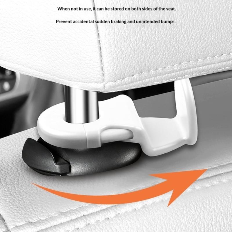 Car Back Seat Hook Car Interior Organizer Accessories 20Kg Heavy Duty For Grocery Bag Car Headrest Hanger