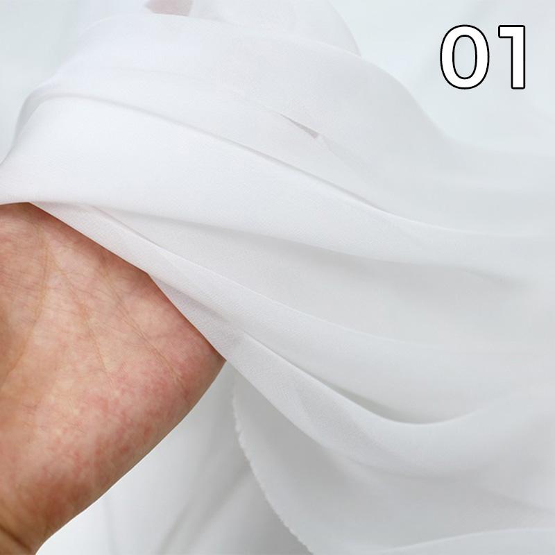 1M Flowy Rainbow Gradient Color Chiffon Fabric Organza Tulle Fabric For Diy Ancient Style Hanfu Wedding Dress Dance Costume 