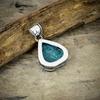 Tibetan Turquoise Gemstone 925 Sterling Silver Jewelry Pendant 1.89" M-39