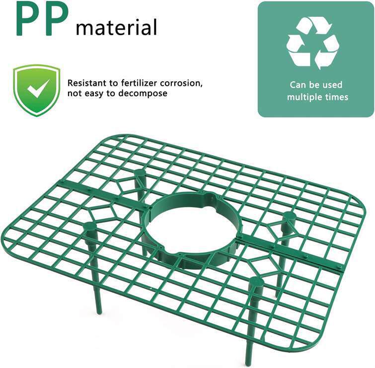 Greenhouse Strawberry Plant Support Frame - Garden Balcony Climbing Vine Rack, PP Material.