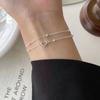 double-layer heart bracelet