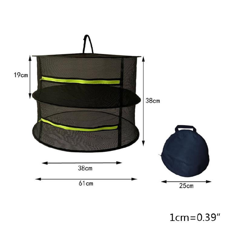 Layers Drying Net for Herbs Hanging Basket Folding Dry Rack Herb Drying