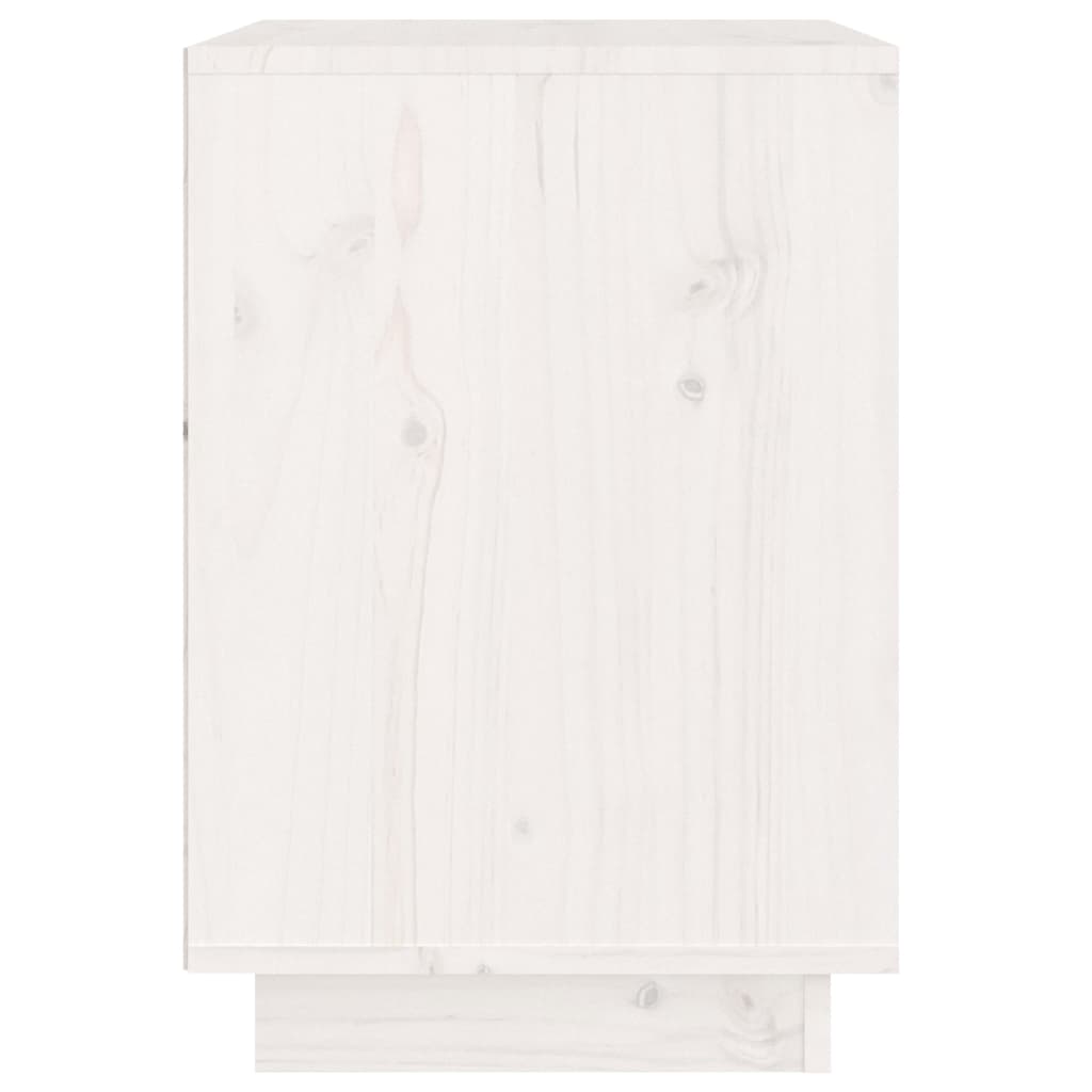 Nightstands 2 Pcs. White 40 X 35 X 50 Cm Solid Pine Wood