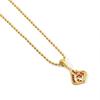 Genshin Impact Chain Rhinestone Inlay Cartoon Game Pendant Golden Color Bead Chain Dress-Up Accessories