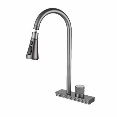 Stainless Steel Kitchen Sink with Pull-out Faucet