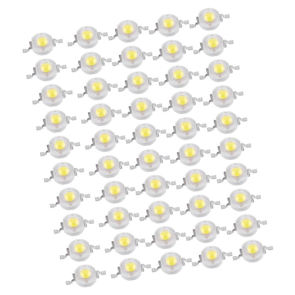 50PCS 110LM/W High Power LED Beads Aluminum DIY Lighting Fixtures Spotlight Replacement