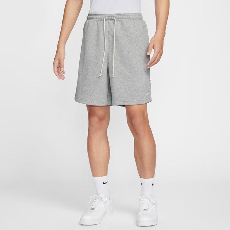 Nike Dri-FIT Standard Issue Breathable Quick-Dry Knitted Solid Color Comfortable Versatile Basketball Shorts Men Shorts Gray FZ0217-063