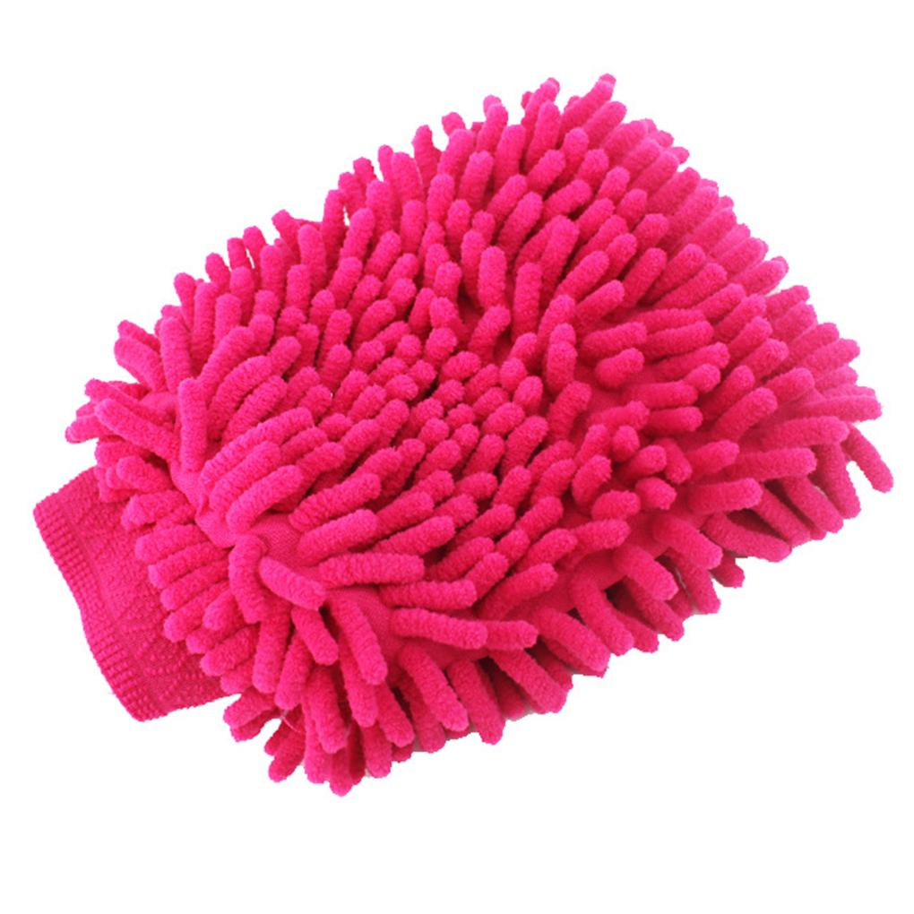 Color Random Mitt Chenille Car Window Washing Home Cleaning Cloth Duster Towel Gloves Wash Tool