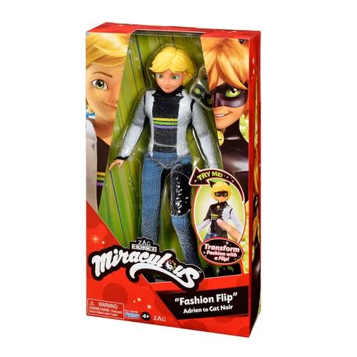 MIRACULOUS Adrien Lalka Czarny Kot z cekinami Fashion Flip 