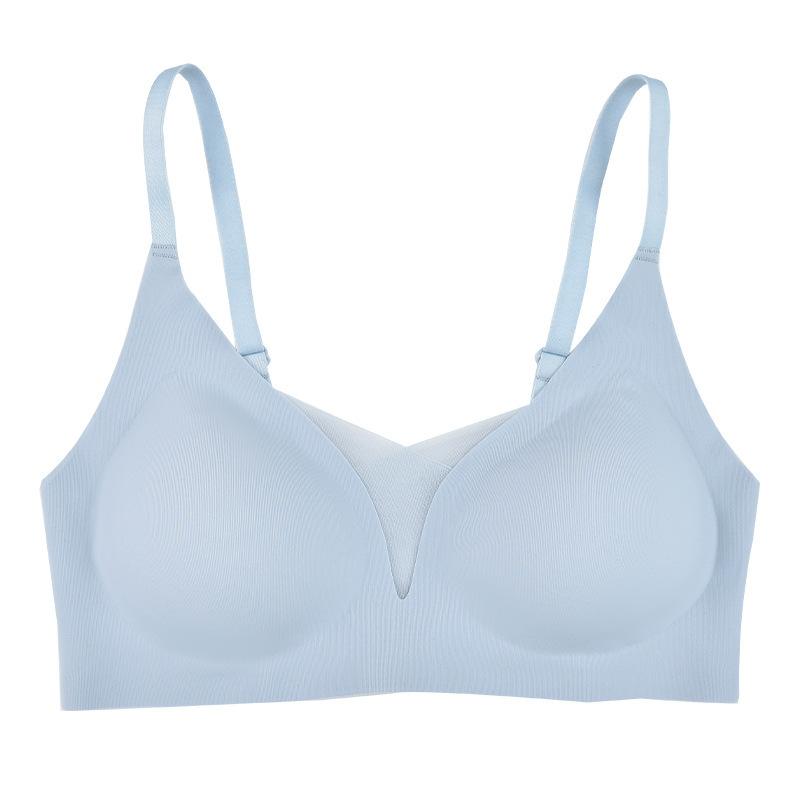 

Молока нет, а подмышечные складки маленькие, а груди большие. Женское нижнее белье без стального кольца для поддержки и мягкое XL синий