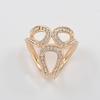 Triangle Ring Shape Decorative Scarf Buckle Accessory Sweet Long Lasting Rhinestone Cardigan Clip Clothes Decor