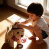 Interactive Walking Plush Puppy Toy Dog, Remote Control Electronic Robot Dog Realistic Wagging Tail, Grooming Set, Gift Toy For Girls & Boys