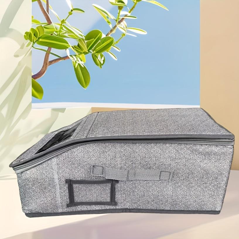 1 Многофункциональный пылезащитный тканевый ящик для хранения на молнии Складной органайзер для шкафа большой вместимости Который можно штабелировать для бейсбольных кепок одежды 1pc 990₽