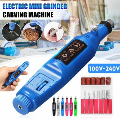 DIY Electric Nail Grinder Engraver Pen Nail Grinding Milling Mini Engraving Pen Rotary Drill Tool