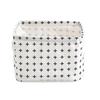 Foldable Storage Basket with Handles Waterproof Large Capacity Cotton Linen Printed