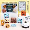 Wooden Face Changing Cube Puzzle Game For Kids With Expression Blocks For Family Play