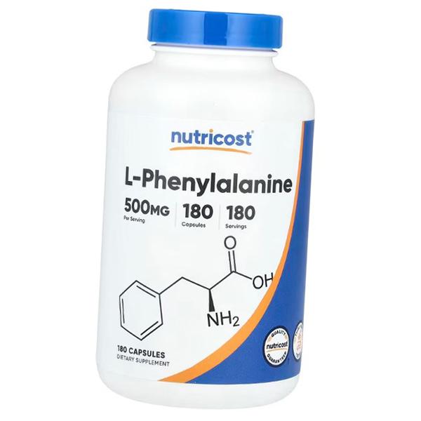 

Фенилаланин, L-Phenylalanine 500, Nutricost 180капс (27647016) 180caps