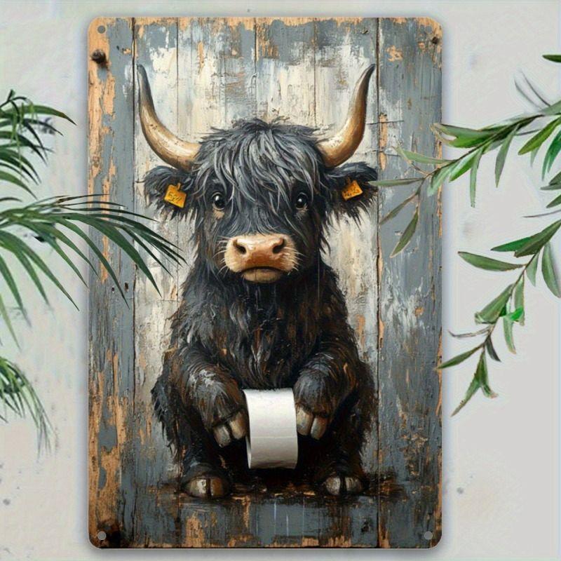 Retro Metal Animal Wall Art for Home Kitchen Farm Cafe Garden