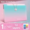 [16-Pocket Accordion Folder] Durable 16-Pocket A4 Expanding Accordion Folder | Multi-Layer Document Organizer with Colorful Index Dividers