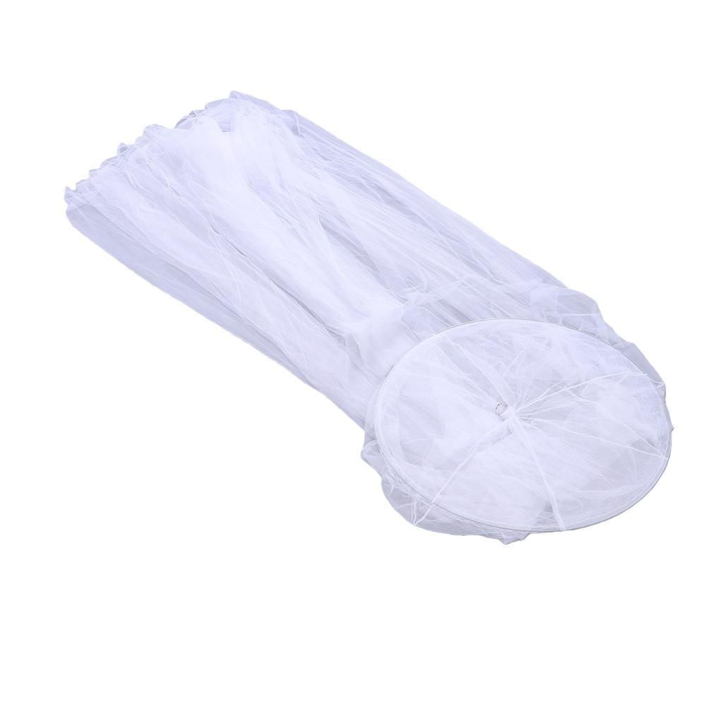 Net Bed Canopy Breathable Ceiling Hanging Bed Curtain Netting for Single Beds Full Size Beds White