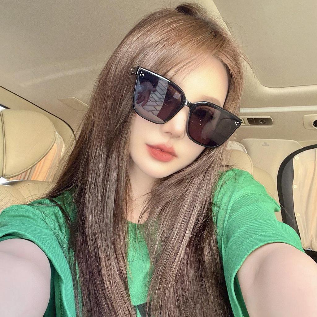 2024 Trendy GM Plate Sunglasses for Women, Slimming Korean Style, Xiaohongshu-Inspired, Dada Fashion, Void Aesthetic