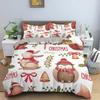 Merry Christmas Bedding Set King Queen Twin Size Duvet Cover Holiday Decorations For Bedroom