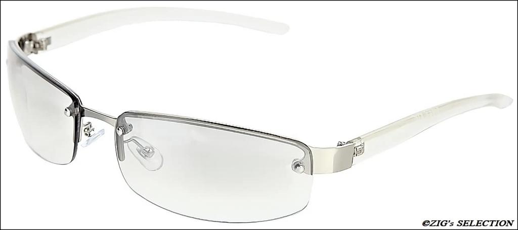 [ZIG's] Sunglasses for Men and Women, Suitable for All Seasons, Day and Night Use, Driving, Light Color, Light Brown, Half-Mirror, Clear, UV400 UV