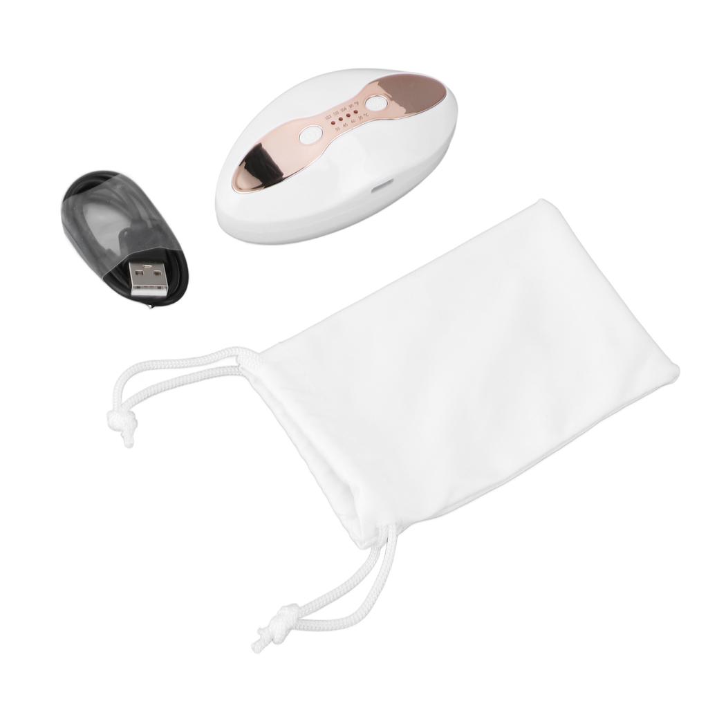 2 in 1 Lip Eye Care Tool with Heated Anti Aging Fade Lip Wrinkles 4 Levels Reduce Dark Circles Red