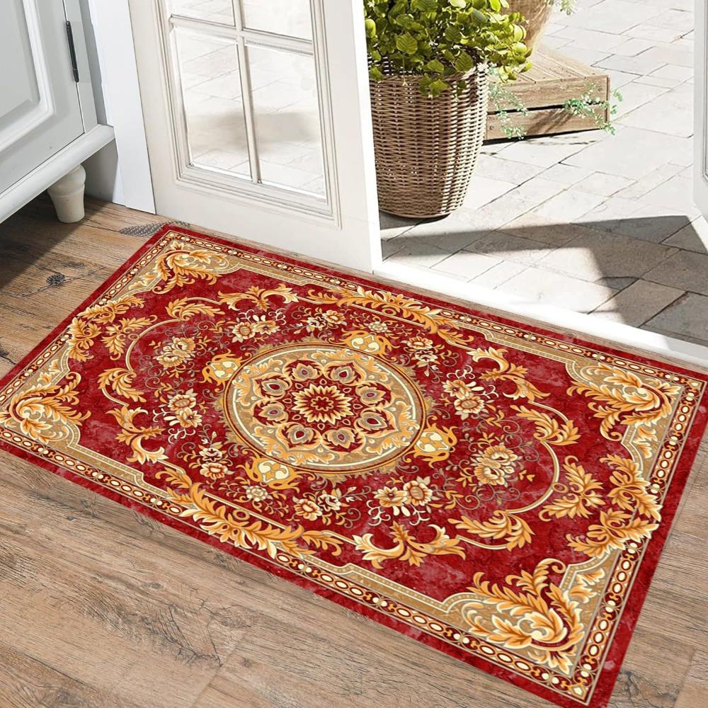 2pcs Entrance Door Foot Mat Non-slip Dirt-resistant and Easy To Take Care of Floor Mat