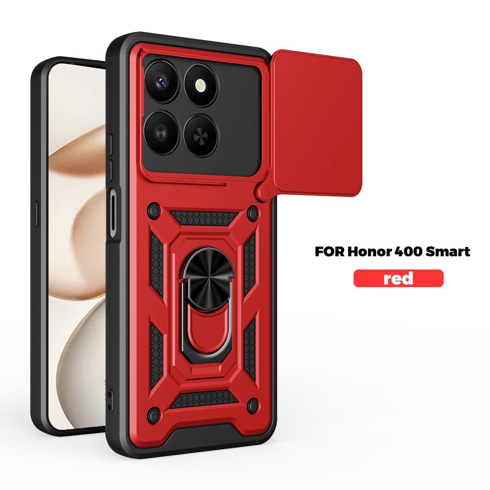 Magnetyczny uchwyt pierścieniowy Wstrząsoodporne etui pancerne do Honor 400 Smart 5G X7D 4G Pokrowiec ochronny na aparat do Honor400 Smart X7 D X 7D