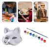 Cats Masquerade Mask Unpainted Mask with Acrylic Paint and Paint Brush for Kid Adult Halloween Masquerades Kid Birthday