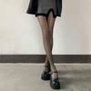 Calze Nere Sexy in Seta con Gambe a Gamberetto Davanti e Dietro, Calze con Fondo Incrociato, Sottili e Ultra-sottili