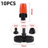 Garden Mist Irrigation Sprinkler 1/4" Pipe Fog Nozzle with Tee Anti Drip Connector Plant Flower Watering Atomize Micro-Sprayer