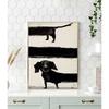 Modern Lustige Tiere Wandkunst Poster Drucke Abstrakt Schwarzer Dackel Hund Leinwandbild Bild für Wohnzimmer Heimdekoration