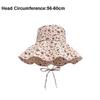 Fashion Floral Fisherman Hat Adjustable Large Brim Sunscreen Hat Foldable Sweet Sun Cap Beach
