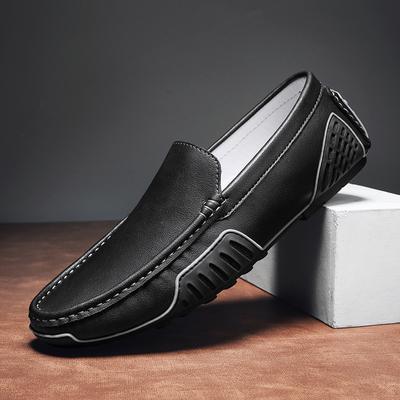 Pánské mokasíny ležérní kožené boty slip on mokasíny