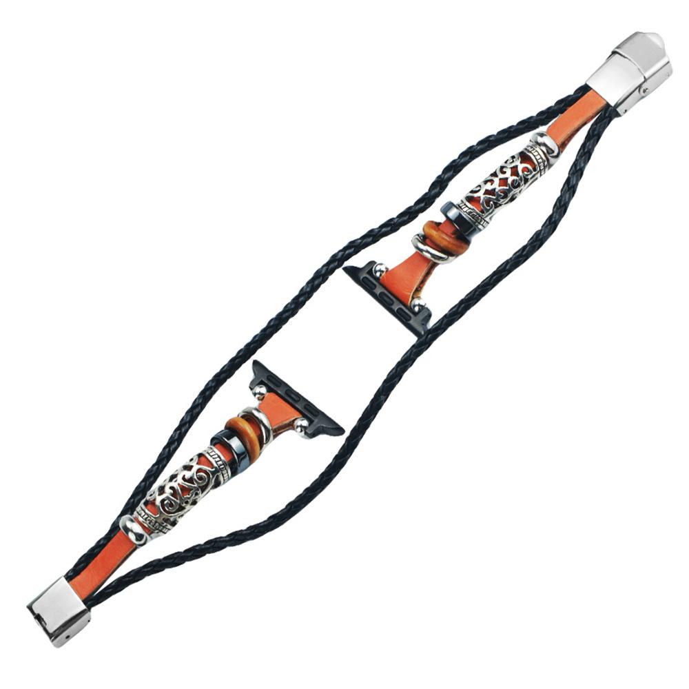 

Watch Strap for Apple Watch Series 10 42mm/9 8 7 41mm/SE (2023) SE (2022) SE 6 5 4 40mm/3 2 1 38mm Ethnic Retro Band Brown