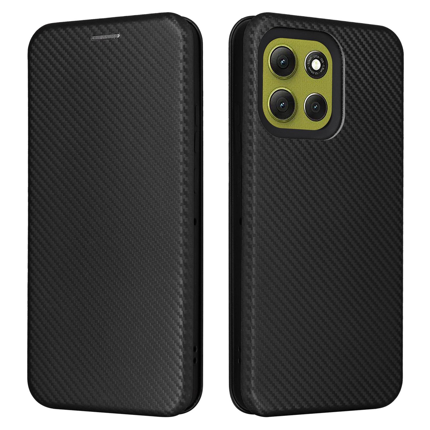 

For Motorola Moto G86 5G Case Carbon Fiber Texture Drop-Proof PU Leather Phone Cover A