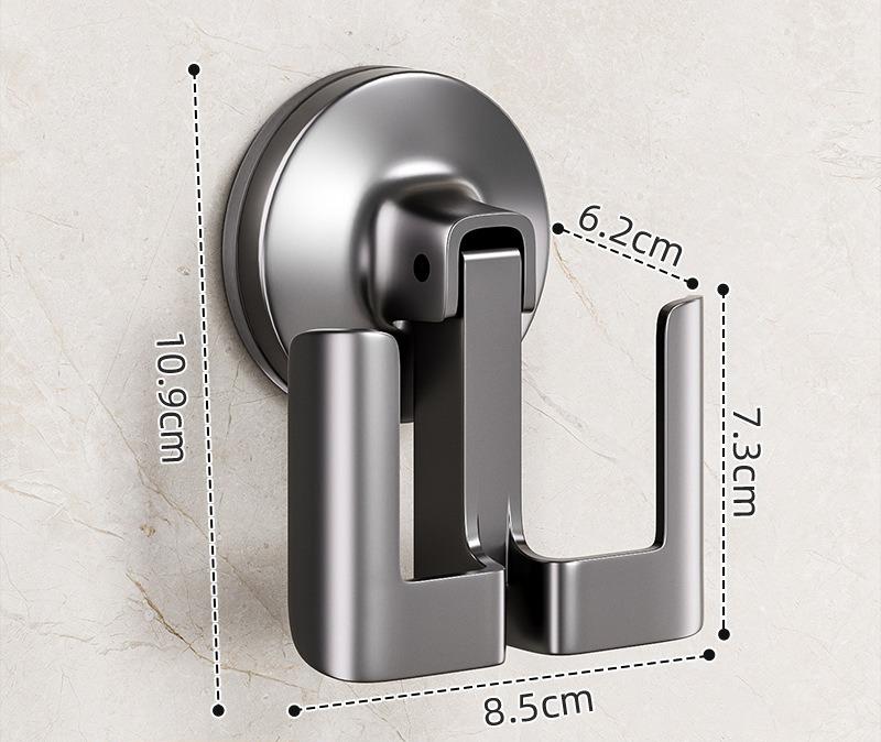 1/2pcs Bathroom Suction Cup Slippers Rack Toilet No Punching Toilet Wall Hanging Shelf Door Hook Drain Storage Tool