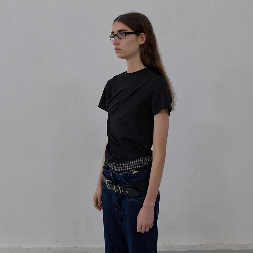 LCDC™ Hook Detail Slim T-Shirt (Black)