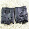 1 Pair Cycling Half Finger Glove PU Leather Anti-Slip Fingerless Gloves Breathable Punk Gloves For Cycling Fitness Unisex Glovs