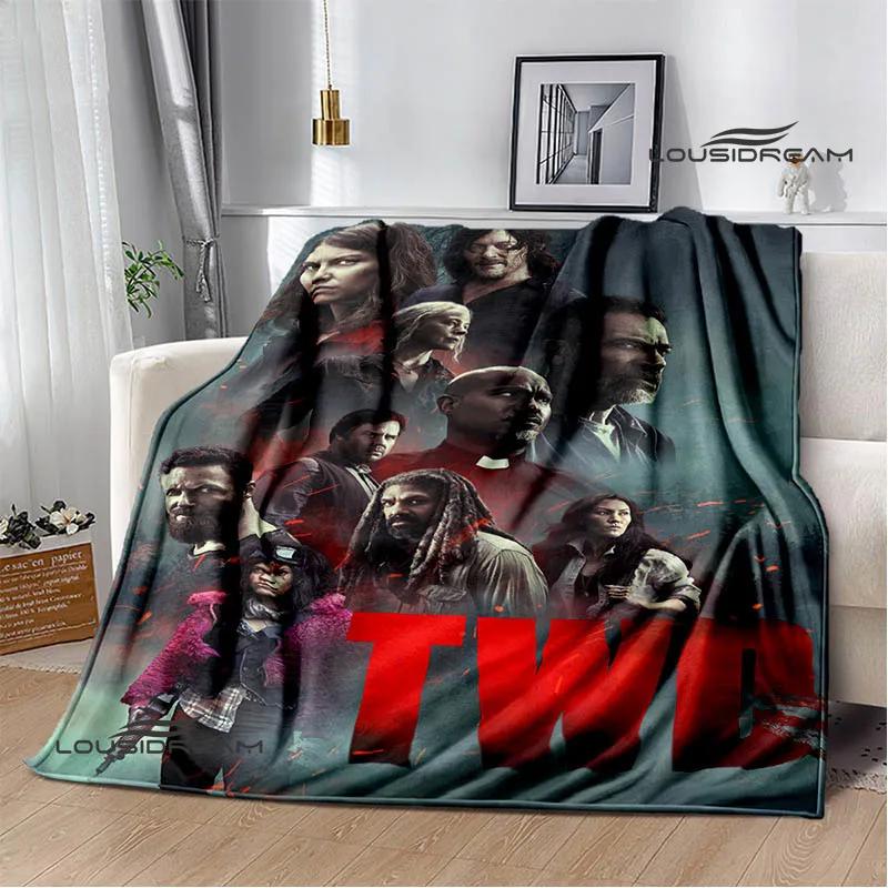 The Walking Dead Print Throw Blanket Soft Flannel Picnic Blanket Warm Cozy Bed Linen Birthday Gift