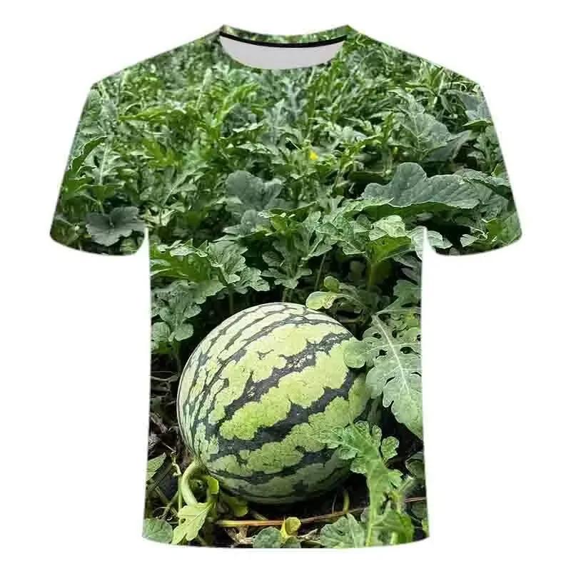 

Модные питательные фрукты картинки для мужских футболок трендовая цифровая печать повседневные топы с круглым вырезом и короткими рукавами 6XL