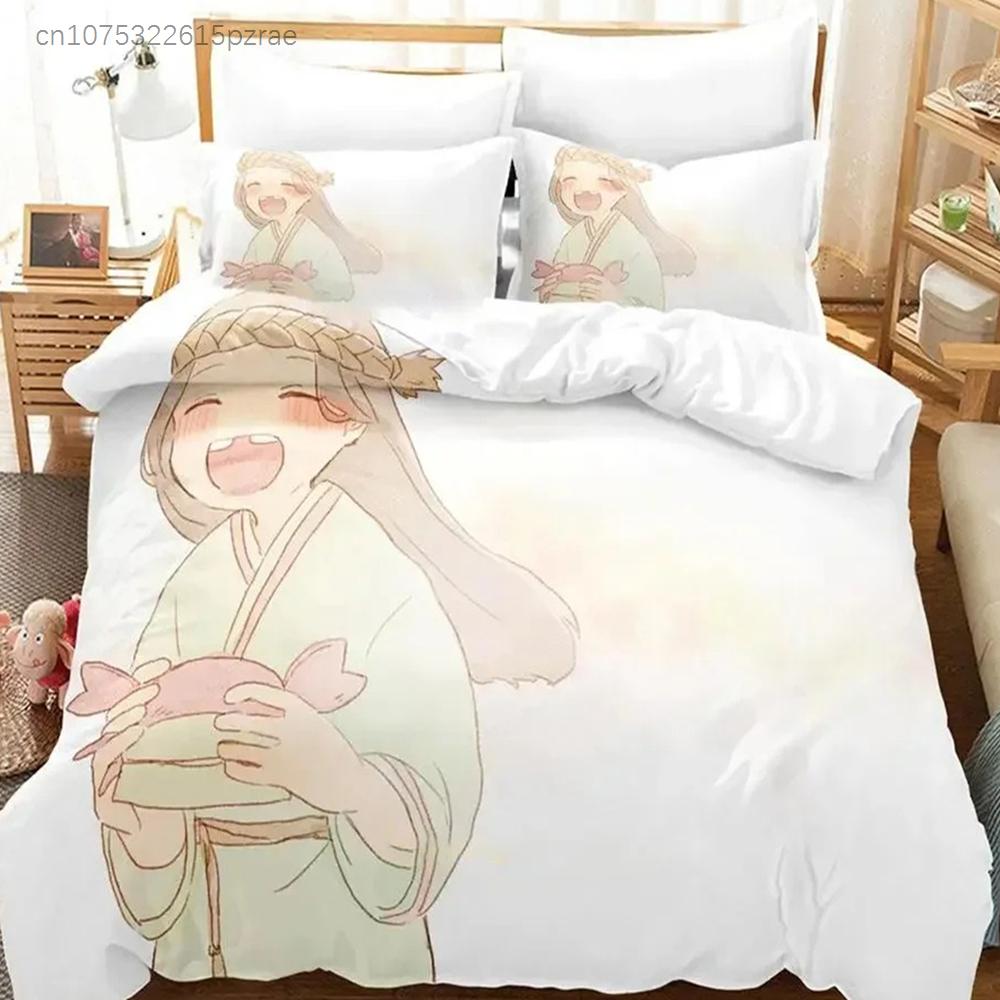 Anime To Your Eternity Bettwäscheset Jungen Mädchen Twin Queen Größe Bettbezug Kissenbezug Bett Kinder Erwachsene Mode Heimtextilien